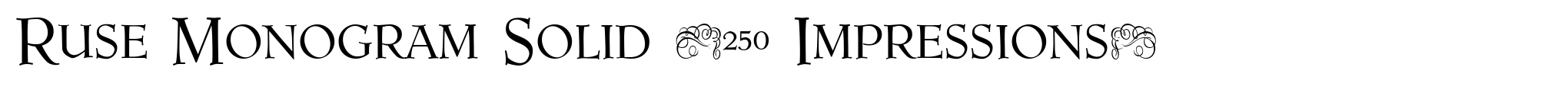Ruse Monogram Solid (250 Impressions) image